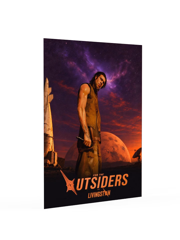 Actual current supplier product image of the Outsiders 18 by 24 inch poster.